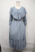 axes femme kawaii / シャルロットワンピース  サックス S-25-07-21-028-AX-OP-AS-ZS