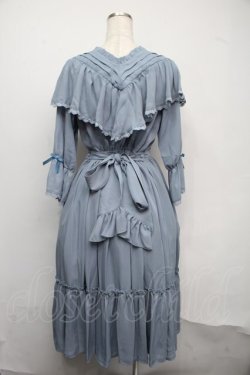 画像2: axes femme kawaii / シャルロットワンピース  サックス S-25-07-21-028-AX-OP-AS-ZS