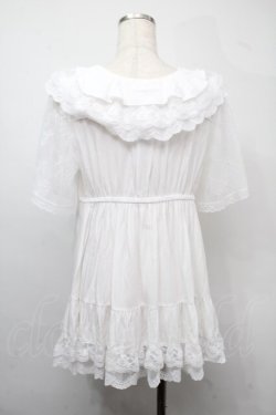 画像2: axes femme / ボリュームフリルチュニック  白 S-25-07-21-002-AX-TO-AS-ZS