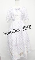 axes femme kawaii / イースター柄ワンピース  ラベンダー S-25-07-21-031-AX-OP-AS-ZS