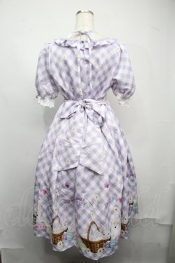 画像2: axes femme kawaii / イースター柄ワンピース  ラベンダー S-25-07-21-031-AX-OP-AS-ZS