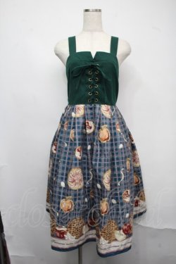画像1: axes femme POETIQUE / アップルパイレースアップワンピース  グリーン S-25-07-21-032-AX-OP-AS-ZS