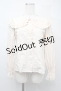 axes femme kawaii / 丸襟コットンブラウス  オフ S-25-07-21-003-AX-BL-AS-ZI