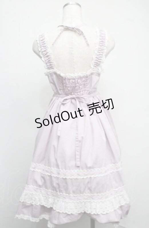 画像2: BABY,THE STARS SHINE BRIGHT / ベビードールジャンパースカート&プリンセスドロップヘッドドレスセット  ラベンダー S-25-07-21-042-BA-OP-AS-ZS (2)