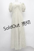 jouetie / チェックワンピース  グリーン S-25-07-22-040-EL-OP-AS-ZS