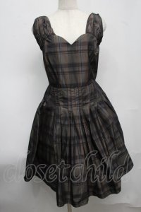 HONEY MI HONEY / チャックワンピース  ブラウン S-25-07-22-042-LO-OP-AS-ZT472