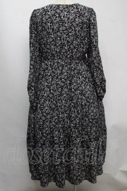画像2: Maison de FLEUR Petite Robe / カシュクールワンピース  黒 S-25-07-22-044-EL-OP-AS-ZS
