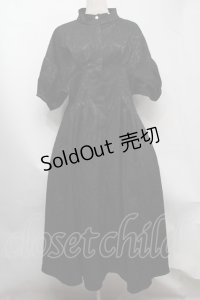 jouetie / スタンドカラーワンピース  黒 S-25-07-22-045-EL-CO-AS-ZS