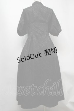 画像2: jouetie / スタンドカラーワンピース  黒 S-25-07-22-045-EL-CO-AS-ZS
