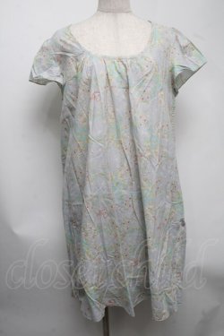 画像1: franche lippee black / リスと小花ワンピース  グレー S-25-07-22-047-LO-OP-AS-ZS