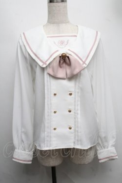 画像1: Amavel / 襟刺繍ブラウス  オフｘピンク S-25-07-22-054-CA-JA-AS-ZS