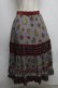 画像1: Jane Marple Dans Le Salon / Flowers of Jouy scarf Tartan check タックスカート  赤ｘグレー S-25-07-22-060-JM-SK-HR-ZS (1)