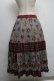 画像2: Jane Marple Dans Le Salon / Flowers of Jouy scarf Tartan check タックスカート  赤ｘグレー S-25-07-22-060-JM-SK-HR-ZS (2)