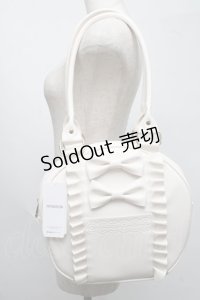 axes femme kawaii / ツインリボンラウンドバッグ  キナリ S-25-07-22-007-AX-BG-AS-ZS