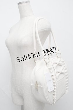 画像2: axes femme kawaii / ツインリボンラウンドバッグ  キナリ S-25-07-22-007-AX-BG-AS-ZS