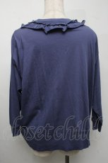 画像2: Jane Marple Dans Le Salon / フリルカーディガン  ブルー S-25-07-22-019-JM-TO-HR-ZT483 (2)