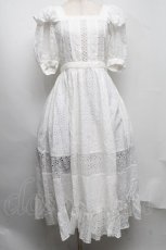 画像1: pain / コットンレースロングワンピース  白 S-25-07-22-021-LO-OP-AS-ZT508 (1)