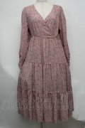 Maison de FLEUR / 花柄マキシワンピース  ピンク S-25-07-22-029-LO-ZA-AS-ZS