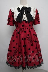 Angelic Pretty / Dolly Dotワンピース  ワイン S-25-07-22-032-AP-OP-AS-ZS