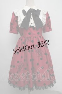 Angelic Pretty / Dolly Dotワンピース  ワイン S-25-07-22-032-AP-OP-AS-ZS