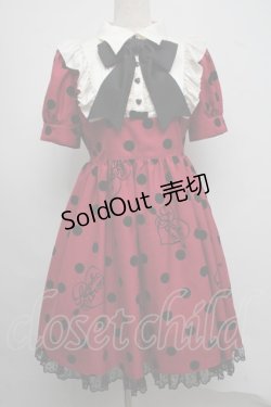 画像1: Angelic Pretty / Dolly Dotワンピース  ワイン S-25-07-22-032-AP-OP-AS-ZS
