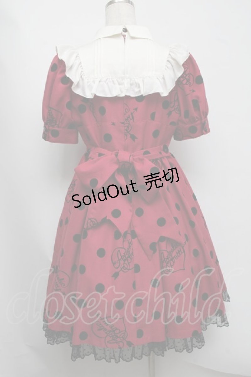 画像2: Angelic Pretty / Dolly Dotワンピース  ワイン S-25-07-22-032-AP-OP-AS-ZS (2)