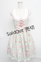 Angelic Pretty / Sunny Day Brunchジャンパースカート  グリーン S-25-07-26-046-AP-OP-AS-ZS