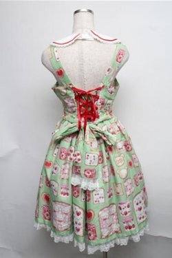 画像2: Angelic Pretty / Sunny Day Brunchジャンパースカート  グリーン S-25-07-26-046-AP-OP-AS-ZS