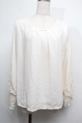 axes femme / 袖レースシフォンプルオーバー  キナリ S-25-07-26-006-AX-TO-HR-ZS
