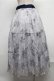 画像2: axes femme / sajouプリントレーススカート  ブルー S-25-07-26-060-AX-SK-HR-ZS (2)