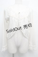 axes femme / 起毛レース切替ボレロ  キナリ S-25-07-26-009-AX-TO-HR-ZS