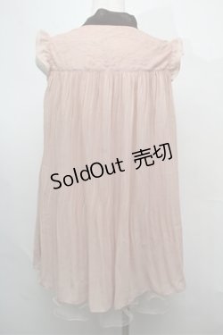 画像2: axes femme / プリーツシフォンノースリーブブラウス  ピンク S-25-07-26-015-AX-BL-HR-ZI