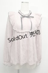 axes femme / バイカラーメローレースプルオーバー  ピンク S-25-07-26-016-AX-TO-AS-ZS
