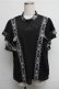 画像1: axes femme NOSTALGIE / 刺繍シースルートップス  黒 S-25-07-26-025-AX-BL-HR-ZS (1)