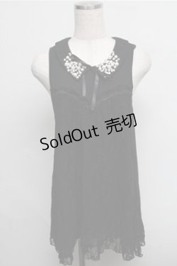 画像1: axes femme / レースタンク  黒 S-25-07-26-028-AX-TO-AS-ZS