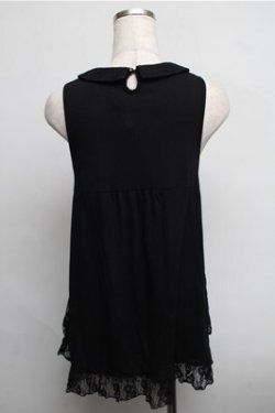 画像2: axes femme / レースタンク  黒 S-25-07-26-028-AX-TO-AS-ZS