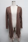 axes femme / バックシャントッパーカーデ  ブラウン S-25-07-26-031-AX-TO-HR-ZS