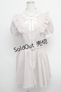 画像1: Secret Honey / ヨークフリル襟レースワンピース  ピンク S-25-07-26-032-CA-OP-HR-ZT489