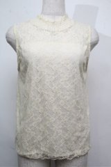 axes femme / レースタンク  オフ S-25-07-26-004-AX-TO-AS-ZS