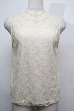 画像1: axes femme / レースタンク  オフ S-25-07-26-004-AX-TO-AS-ZS