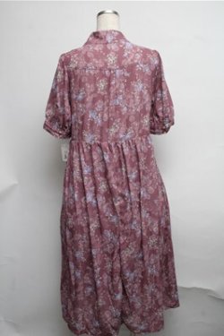 画像2: axes femme / ローズレース柄ボータイワンピース  ピンク S-25-07-26-039-AX-OP-AS-ZS