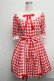画像1: Angelic Pretty / Picnicワンピース  赤ｘ白 S-25-07-26-040-AP-OP-AS-ZS (1)