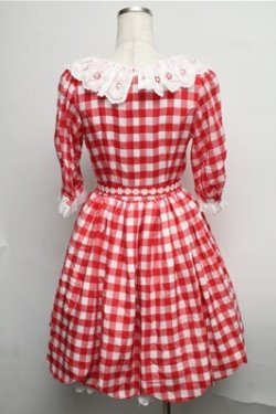 画像2: Angelic Pretty / Picnicワンピース  赤ｘ白 S-25-07-26-040-AP-OP-AS-ZS