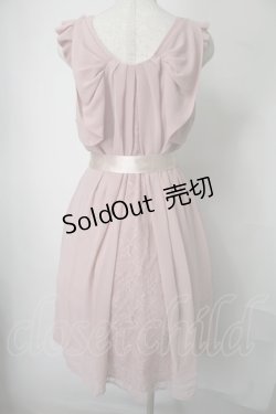 画像2: axes femme / シフォンノースリーブワンピース  ピンク S-25-07-28-051-AX-OP-HR-ZI