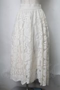 axes femme / レースサーキュラースカート  オフ S-25-07-28-056-AX-SK-HR-ZS