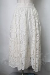 axes femme / レースサーキュラースカート  オフ S-25-07-28-056-AX-SK-HR-ZS