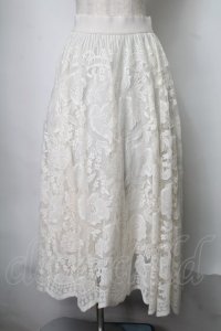 axes femme / レースサーキュラースカート  オフ S-25-07-28-056-AX-SK-HR-ZS