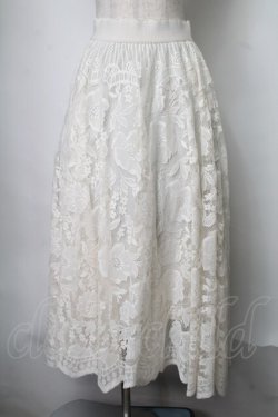 画像1: axes femme / レースサーキュラースカート  オフ S-25-07-28-056-AX-SK-HR-ZS