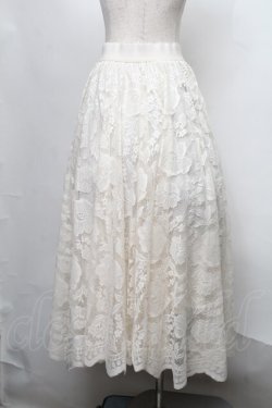 画像2: axes femme / レースサーキュラースカート  オフ S-25-07-28-056-AX-SK-HR-ZS