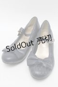 axes femme kawaii / ローヒールリボンパンプス L 紺 S-25-07-28-008-AX-SH-AS-ZS